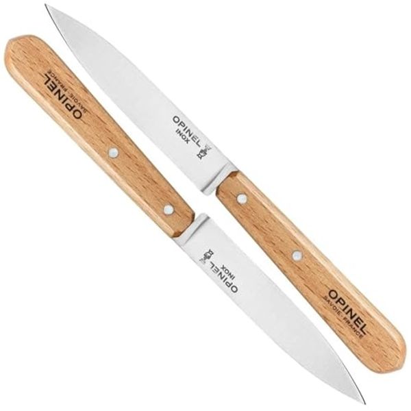 Opinel Kitchen N°112 - Schälmesser - 10 cm - Natural (Packung mit 2)