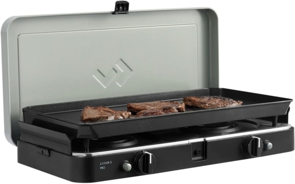 CADAC 2 Cook 3 Pro Plancha – Gaskocher mit Grillplatte, 50 mbar