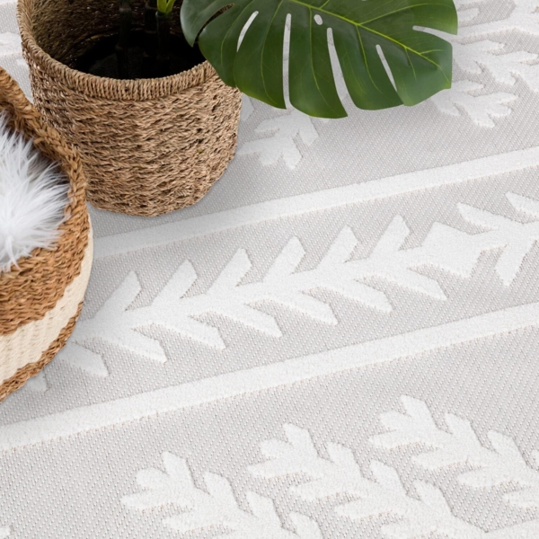 Carpet City Teppich In-& Outdoorteppich Santorini 411, 3D-Effekt, Boho-Optik, rechteckig, Höhe: 5 mm, Wetterfest & UV-beständig für Terrasse, Balkon, Küche, Flur Bild 4