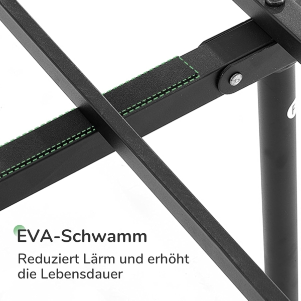 Novilla Bettrahmen 90x190 cm, Bettgestell mit Lattenrost aus Metall , Kopfteil mit Wellenmuster im modernen Stil,Modern Gästebett, Schwarz Bild 4