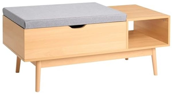 Schuhbank BOURKE Hellbraun