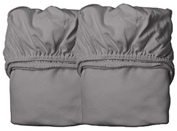 Leander Laken für Classic Juniorbett 2 Stk, grau