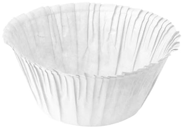 Fackelmann Muffin-Pergamentbackförmchen Weiß 7 x 3,5cm 30 Stück Antihafteffekt