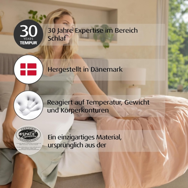 TEMPUR Schlafkissen 'Original Queen M' 61x31x10/7 cm Bild 4