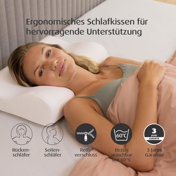 TEMPUR Schlafkissen 'Original Queen M' 61x31x10/7 cm Bild 3