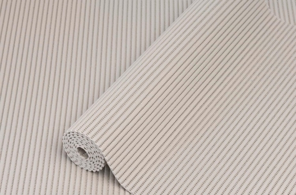 d-c-fix Weichschaummatte Uni beige Triangles - Antirutschmatte rutschfest - auch für Außen geeignet - für Bad, Küche, Garten, Balkon - Badmatte waschbar Outdoor Matte Teppich 65 cm x 2 m