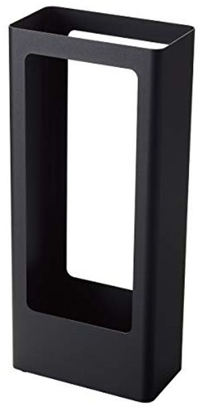 Yamazaki Schirmständer "Tower" Design rechteckig schmal 22x50x12cm, Regenschirmständer, aus Metall, freistehend, modern, schwarz
