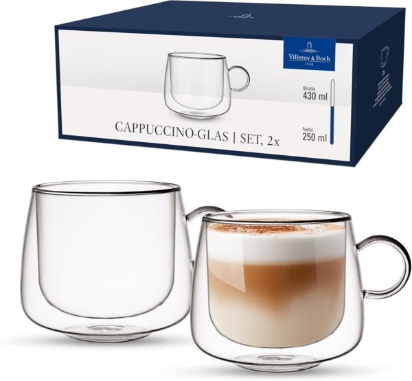 Villeroy & Boch Artesano H&C Cappuccino-Gläser 250 ml 2er Set