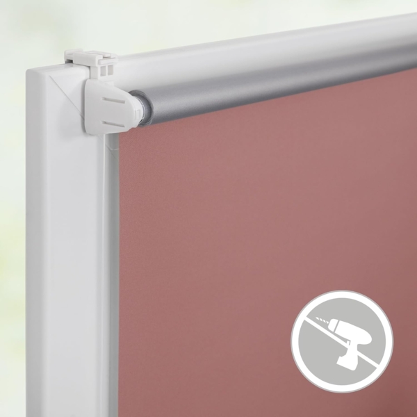 Lichtblick Thermo-Rollo Vancouver Altrosa Verdunkelnd & Thermofunktion; Klemm- und schraubbar; Energiesparend, 150x65 cm (LxB) Bild 4