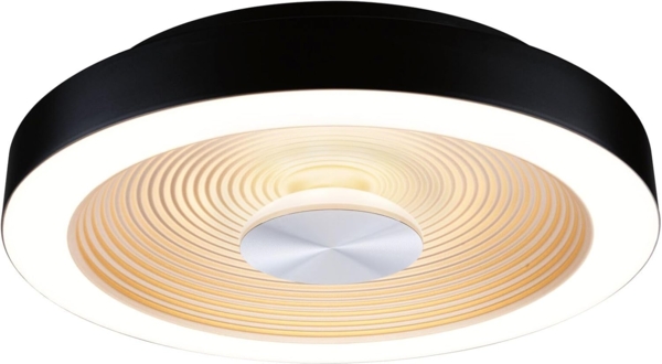 Paulmann 71178 LED Deckenleuchte Volea 32cm 3000K dimmbar Schwarz Gold IP44