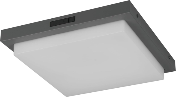 LED Außenwandleuchte BERMEJO mit Hausnummer & Bewegungsmelder 30 x 30cm