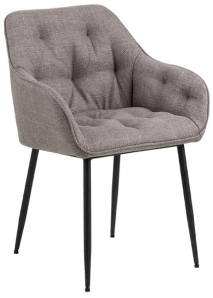 2er Set Brooke Esszimmerstuhl silberfarben