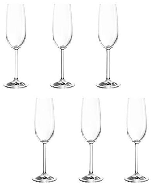 montana: :pure Sektglas, 6er Set, Champagnerglas, Sektflöte, Sektkelch, Proseccoglas, Sekt Glas, 140 ml, 042384
