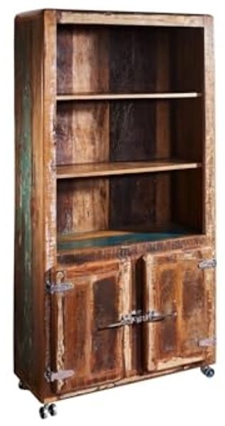 Regal Altholz 90x35x180 mehrfarbig lackiert FREEZY #33
