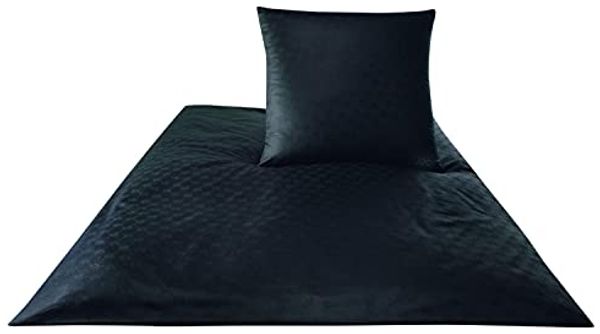 JOOP Bettwäsche Cornflower schwarz 4020-9|200x220 cm + 2 x 80 x 80 cm