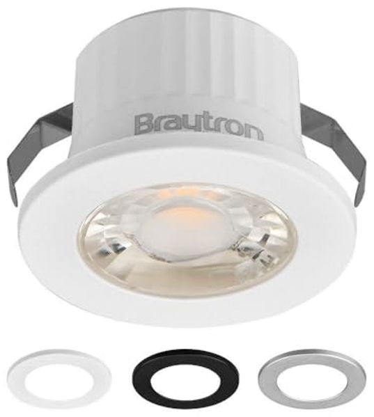 LED Minispot 3W klein Einbauleuchte Einbauspot Einbaustrahler 3 Blenden IP54 230V 3000K