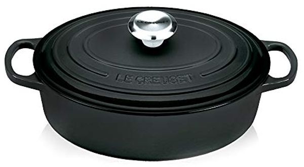 Le Creuset Signature G1ourmet-Bräter oval 27 cm schwarz