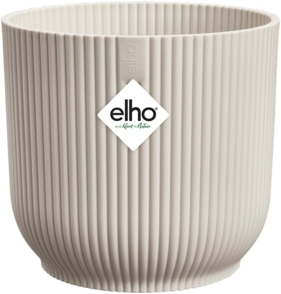Elho Blumentopf Vibes Kunststoff seidenweiß Ø 14 x 13 cm