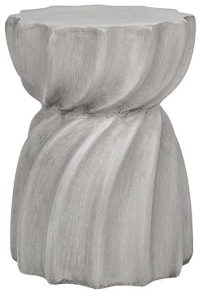 Beistelltisch Beton grau rund ⌀ 35 cm ALGUA