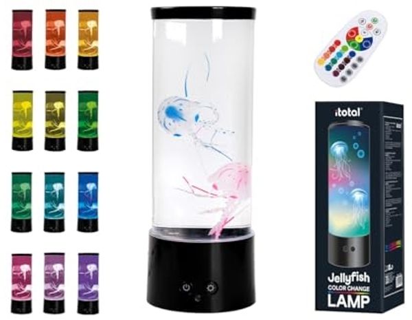 iTotal LED Tischleuchte Jellyfish LED Lampe, LED fest integriert, H 30cm