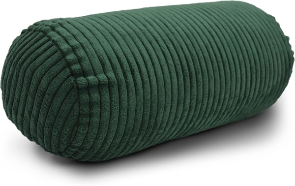 Amilian Nackenrolle mit Bezug 15 x 40 cm - Kissenrolle - mit Nackenrollenbezug - Bettrolle, Kopfstütze, Nackenstütze mit Bezug, ideal als Dekokissen, Sofakissen, Kissen, Kissenrolle, Lagerungskissen, Schlafkissen und für Reisen