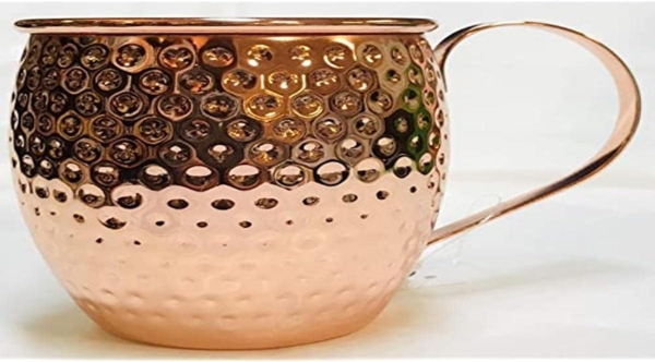 Moscow Mule Becher Cocktail Kupferbecher Kupfertasse cilio Hammerschlag 200416
