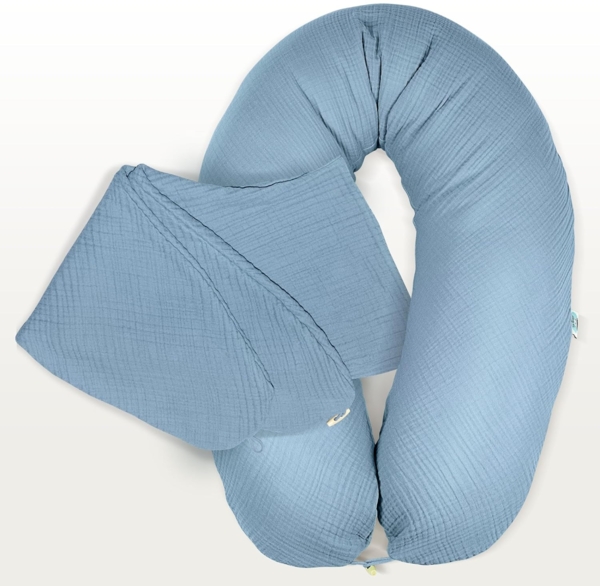 SEI Design Stillkissenbezüge aus 100% Bio Baumwolle - 190x30 cm, Bio Baumwolle