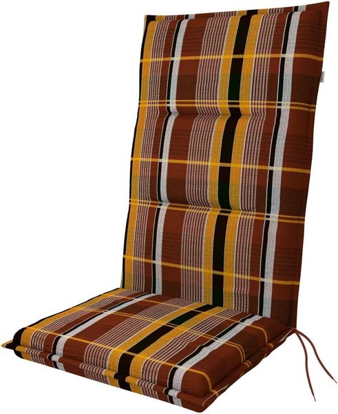Doppler Hochlehnerauflage Spot ca. 118 x 48 x 5 cm karo rot