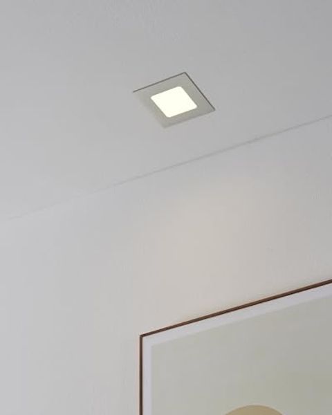 Eglo 94519 LED Einbauleuchte FUEVA 1 nickel-matt, 2,7W 85x85 mm quadratisch 3000K Bild 3