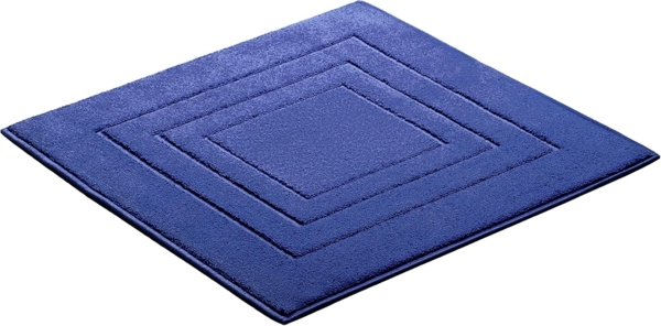 Vossen Badematte Feeling, Höhe 10 mm, beidseitig nutzbar, fußbodenheizungsgeeignet, Baumwolle, quadratisch, Badteppich, Uni-Farben, mit Bordüre, Hoch-Tief Effekt, reine Baumwolle Bild 4