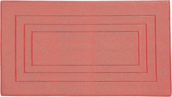 Vossen Badematte Feeling, Höhe 10 mm, beidseitig nutzbar, fußbodenheizungsgeeignet, Baumwolle, quadratisch, Badteppich, Uni-Farben, mit Bordüre, Hoch-Tief Effekt, reine Baumwolle Bild 6