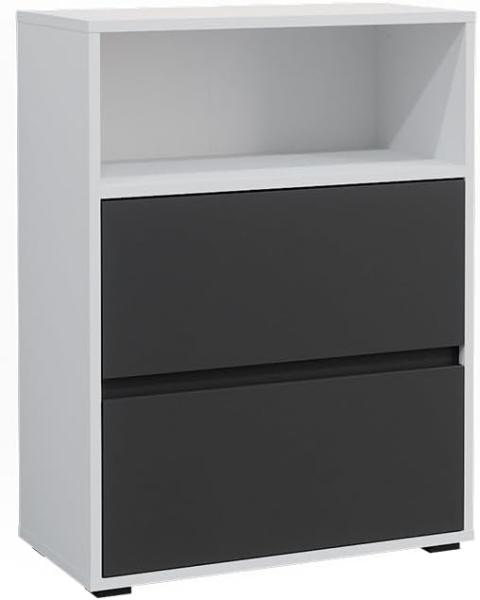 Vicco Midischrank Maltin Weiß Anthrazit 60 x 30 cm Badezimmer