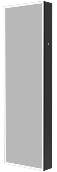 HOME DELUXE LED-Spiegelschrank OSMO Schwarz - 50 x 160 cm