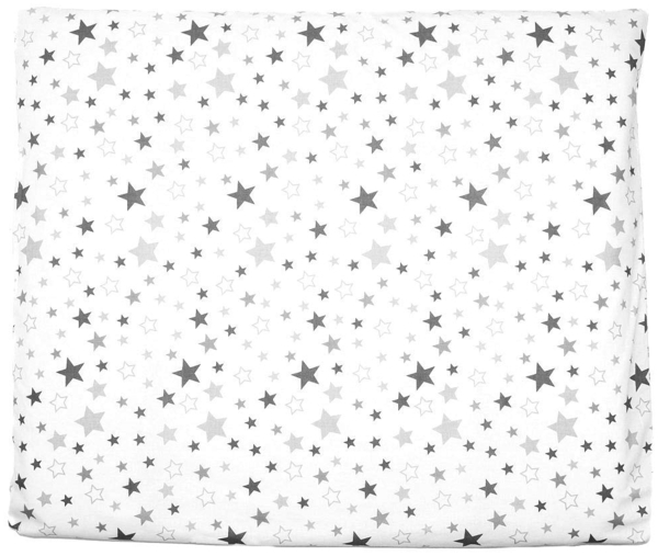 Wickelauflagenbezug - Wickelauflage -75x85 cm- Bezug für Wickelauflage Baumwolle (Star - HELL, Nur Bezug) Bild 2
