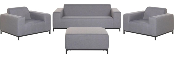 Lounge Set mit Tisch ROVIGO Grau