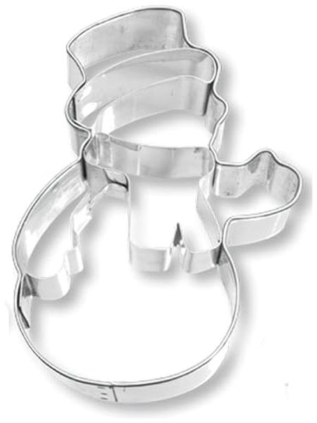 Ausstecher Schneemann 8 cm Edelstahl [PG blau]