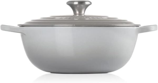 Le Creuset Gusseisen Signature La Marmite 26 cm cool perlgrau