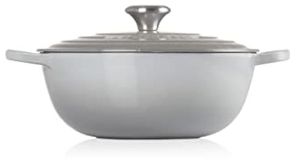 Le Creuset Gusseisen Signature La Marmite 26 cm cool perlgrau