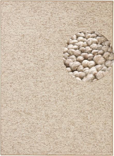 Woll-Optik Teppich Wolly Beige Braun - 60x90x0,1cm