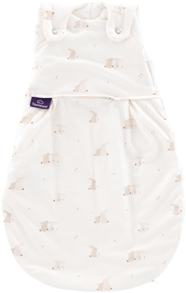 Träumeland Babyschlafsack LIEBMICH 3tlg. Set Hophop Bunny beige Größe 56/62