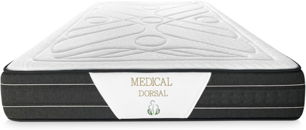 Somnia Descanso Viskoelastische Matratze Medical Premium 105x190 cm, ergonomisch und bequem, Dicke 30 cm, viskoelastische Federn, milbendicht, antibakteriell und hypoallergen Bild 3