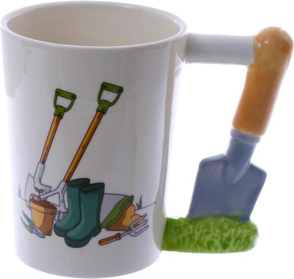 Puckator Subito Erhältlich Tasse Mug Colation aus Keramik mit Griff in Form Einer Schaufel für Garten