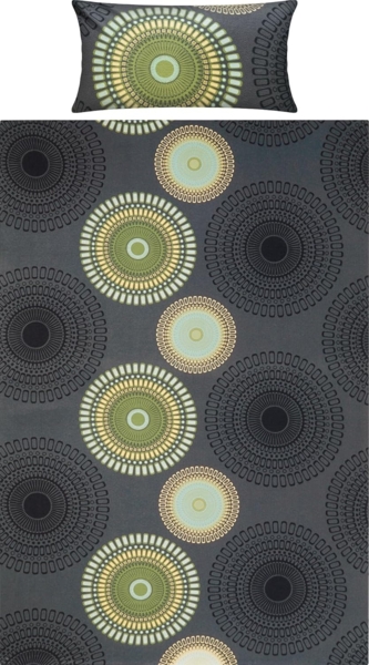 REDBEST Bettwäsche Bettwäsche, Biber, 2 teilig, Kreise