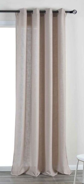 Gardinenbox Gardine (1 St), Ösen, verdunkelnd, »Essen« Cationic Raffhalter Leinenstruktur 202430