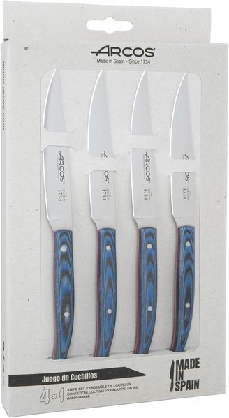 Arcos 807100 Messerset, Rostfreier Edelstahl, Schwarz, 30 x 20 x 5 cm, 4