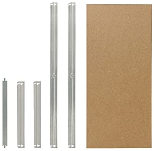 shelfplaza HOME 60x23 cm Fachboden-Set in grau-verzinkt für HOME Schwerlastregale mit 175 kg Traglast pro Boden