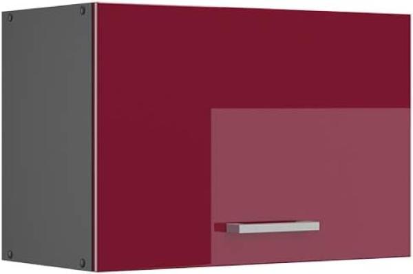 VICCO Küchenschrank R-Line Hängeschrank Unterschrank Küchenzeile Küchenunterschran Anthrazit (Bordeaux Hochglanz, Dunsthaubenschrank 60cm)