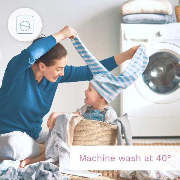 Wickelauflage Terry Abdeckung für 70x50 cm Windelwechsler mit angehoben Kanten - Creme Bild 9