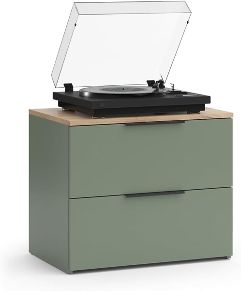 Kommode Wido Grün 60 x 50 cm mit 2 Schubladen Vicco Bild 6