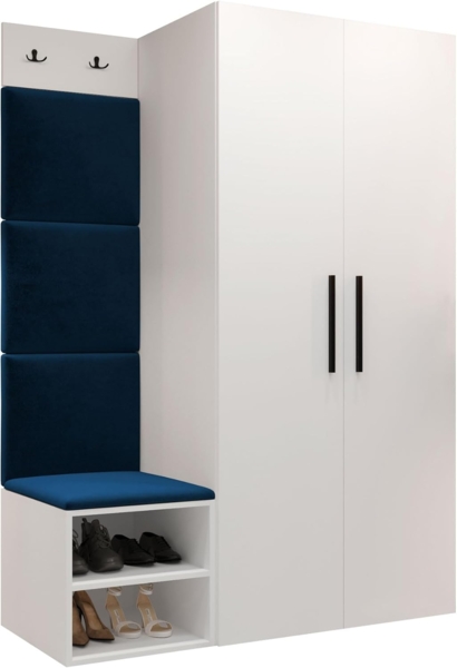 Garderoben-Set Mapreni IV (Farbe: Weiß, Manila 26)